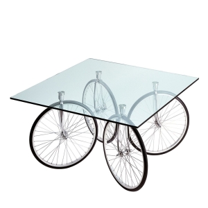 copy of Fontana Arte Table with Wheels Decorative Rectangular