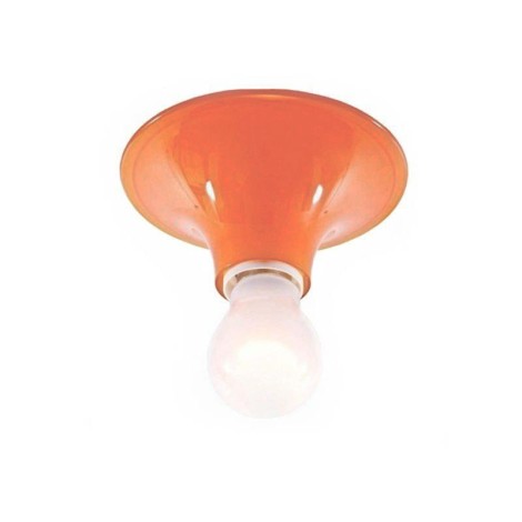 Artemide Teti Ceiling or Wall Lamp Applique Orange Transparent
