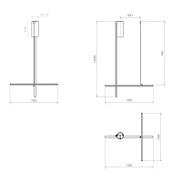 Flos COORDINATES C1 Lampadario LED Da Soffitto By Michael