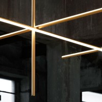 Flos COORDINATES C2 Dimmable LED Ceiling Lamp Champagne