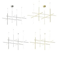 Flos COORDINATES S4 Dimmable Suspension LED Champagne