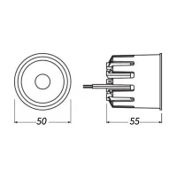 Osram Preva LED COB COIN 50 G2 12.8W 350mA Modulo LED Osram Preva LED COB COIN 50 G2 12.8W 350mA Modulo LED