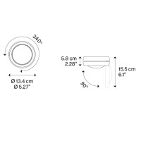 Lodes Nautilus Lampada Orientabile a LED da Soffitto per Interni