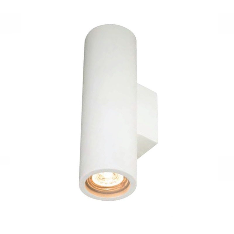 Molveno Lighting Pipe Round Plaster Applique Wall Lamp