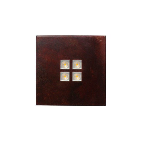 Ailis ZEN 1 LED 13W Square rust recessed downlight or ceiling
