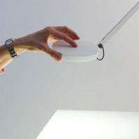 Artemide Demetra LED Wall Lamp Dimmable Matt Black By Naoto