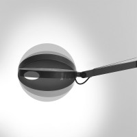 Artemide Demetra Wall LED Lampada da Parete Dimmerabile Nero
