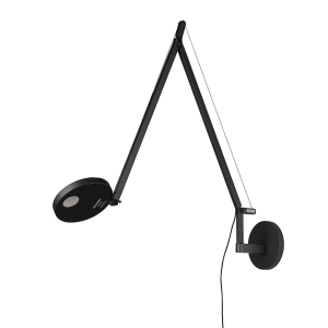 Artemide Demetra LED Wall Lamp Dimmable Matt Black By Naoto