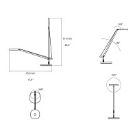 Artemide Demetra Micro Lampada da Tavolo a LED colore Bianco