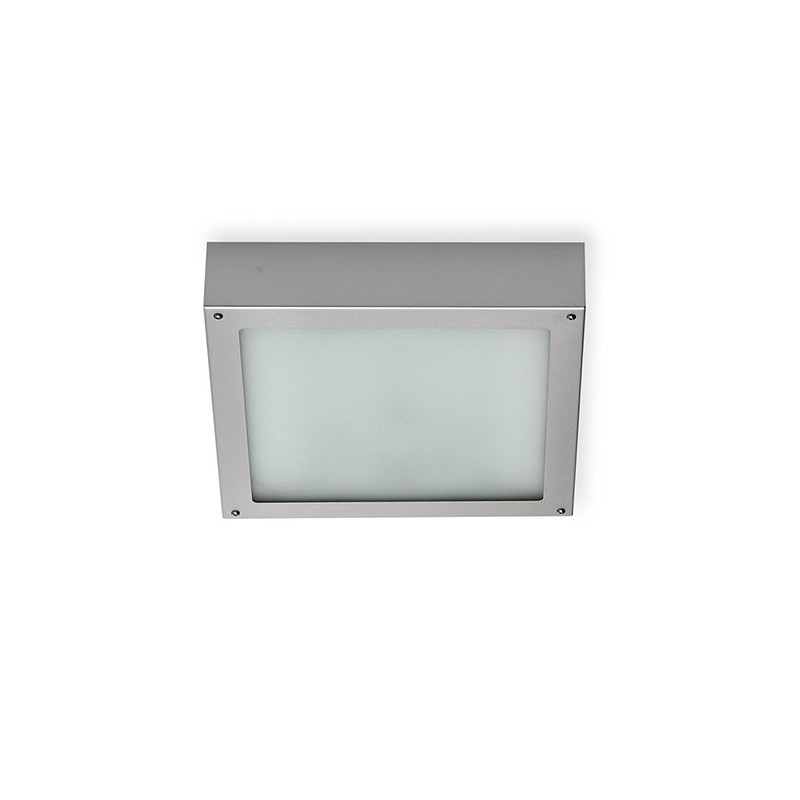 Martini Inoxa square Ceiling Lamp 2x18W Grey IP44 For Outdoor Lighting - 1