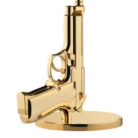 Flos Guns Bedside Gun Table Lamp Shiny Gold 18K By Philippe Starck 2005 Flos - 10