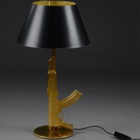 Flos Guns Table Gun Lamp Shiny Gold by Philippe Strack 2005 Flos - 11