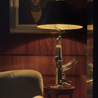 Flos Guns Table Gun Lamp Shiny Gold by Philippe Strack 2005 Flos - 6