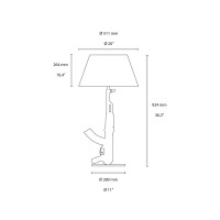 Flos Guns Table Gun Lamp Shiny Gold by Philippe Strack 2005 Flos - 5