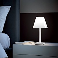 Rotaliana Dina+ LED Table Lamp Red White Transparent