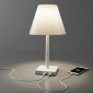 Rotaliana Dina+ LED Table Lamp Red White Transparent