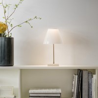 Rotaliana Dina+ LED Table Lamp Red White Transparent
