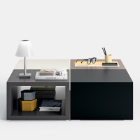 Rotaliana Dina+ LED Table Lamp Red White Transparent
