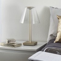 Rotaliana Dina+ LED Table Lamp Red White Transparent