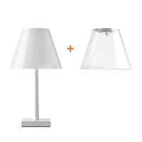 Rotaliana Dina+ LED Table Lamp Matt White Transparent Rotaliana - 4
