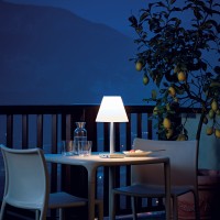 Rotaliana Dina+ Lampada LED da Tavolo Azzurro a Batteria Ricaricabile Rotaliana - 13