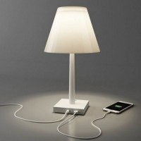 Rotaliana Dina+ Lampada LED da Tavolo Azzurro a Batteria Ricaricabile Rotaliana - 5