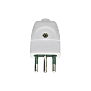 Sicury Plug 2P+E 10 A 250 V Italian Standard S11 White