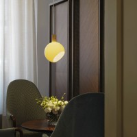 Fontana Arte Parola Spherical Suspension Lamp In Blown Glass