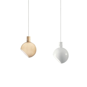 Fontana Arte Parola Spherical Suspension Lamp In Blown Glass