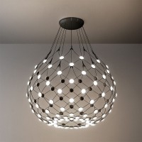 Luceplan Mesh D100 Wireless LED Suspension Lamp Managed by App