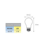 Lampadina LED Globo D.95 CUPOLA ORO E27 7W 2700K 806lm Dimmer