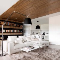 Artemide Tolomeo Mega Floor Dimmable LED Lamp in Black Fabric