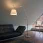 Artemide Tolomeo Mega Floor Dimmable LED Lamp in Parchment