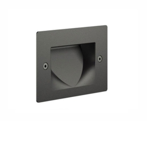 Cariboni FIN XS LED 4W 300lm 3000K Segnapasso Faretto Incasso Esterno Nero
