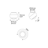 Lodes Spider Adjustable LED Spherical Ceiling Lamp for Indoor