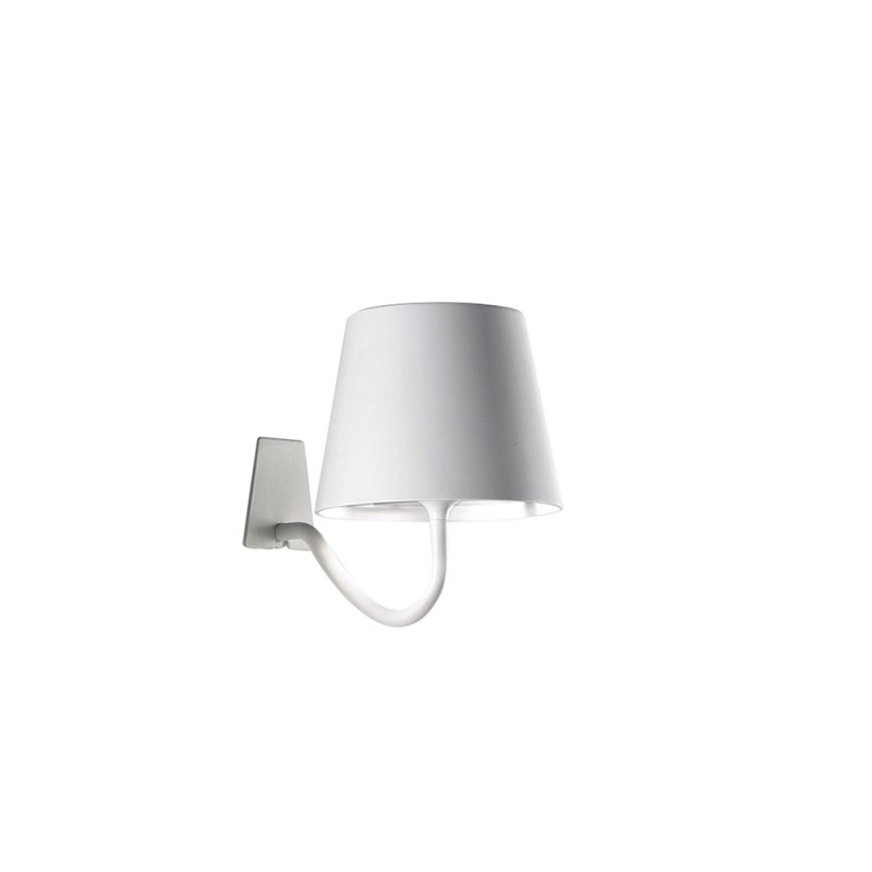 Ai Lati POLDINA White Applique Wall Lamp LED Rechargeable IP54