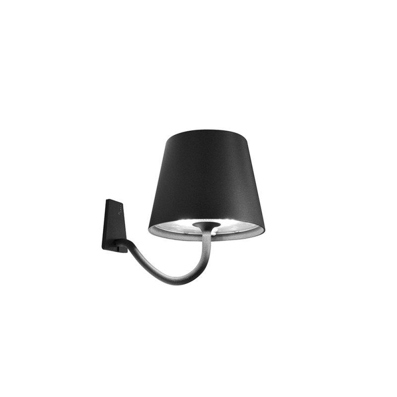 Ai Lati POLDINA Dark Gray Applique Wall Lamp LED Rechargeable IP54
