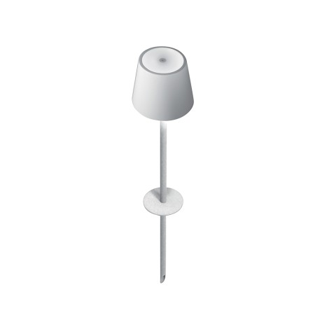 Ai Lati Poldina PEG White LED Outdoor Garden Lamp With Stake Rechargeable portable IP54