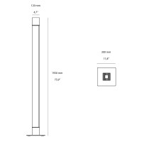 Artemide Mimesi LED Floor Lamp Compatible with App