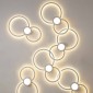 Mantra Mural Lampada Minimal a LED da Parete a Doppio Anello