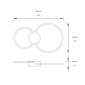 Mantra Mural Minimal LED Double Ring Wall Lamp