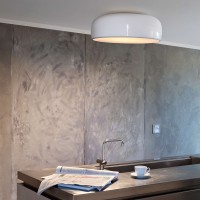 Flos Smithfield Ceiling Pro Lamp in Aluminum By Morrison