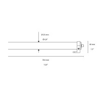 Flos TAU L 354 Linear LED Wall or Ceiling Lamp For Outdoor IP65