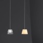 Flos Romeo Babe S Suspension Lamp in Glass By Philippe Starck