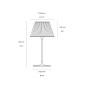 Flos Romeo Moon T1 Table Dimmable Glass Lamp By Philippe Starck