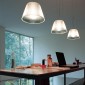 Flos Romeo Moon S1 Glass Suspension Lamp By Philippe Starck
