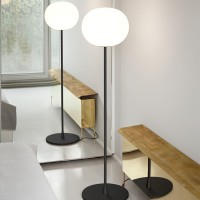 Flos Glo-Ball F1 Floor Lamp Matte Black color By Jasper Morrison