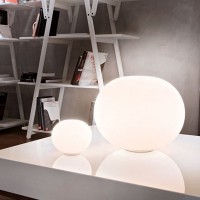 Flos Glo-Ball BASIC ZERO White Table Lamp By Jasper Morrison