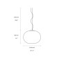 Flos Glo-Ball Suspension 2 White color Lamp by Jasper Morrison