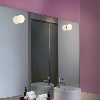 Flos Mini Glo-Ball C/W Mirror Lamp for Indoor By Jasper Morrison